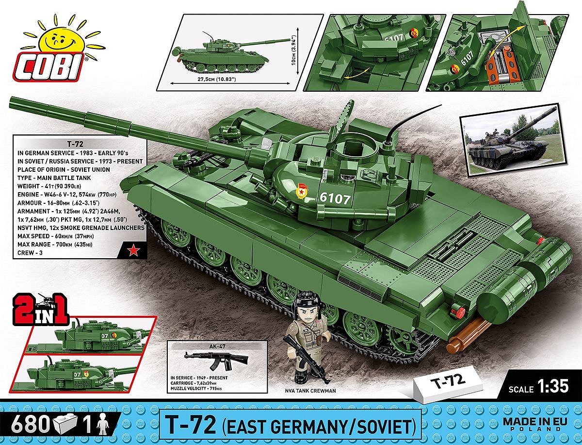 T 72 East Germany Soviet COBI 2625 Tanks and vehicles Cobi.eu